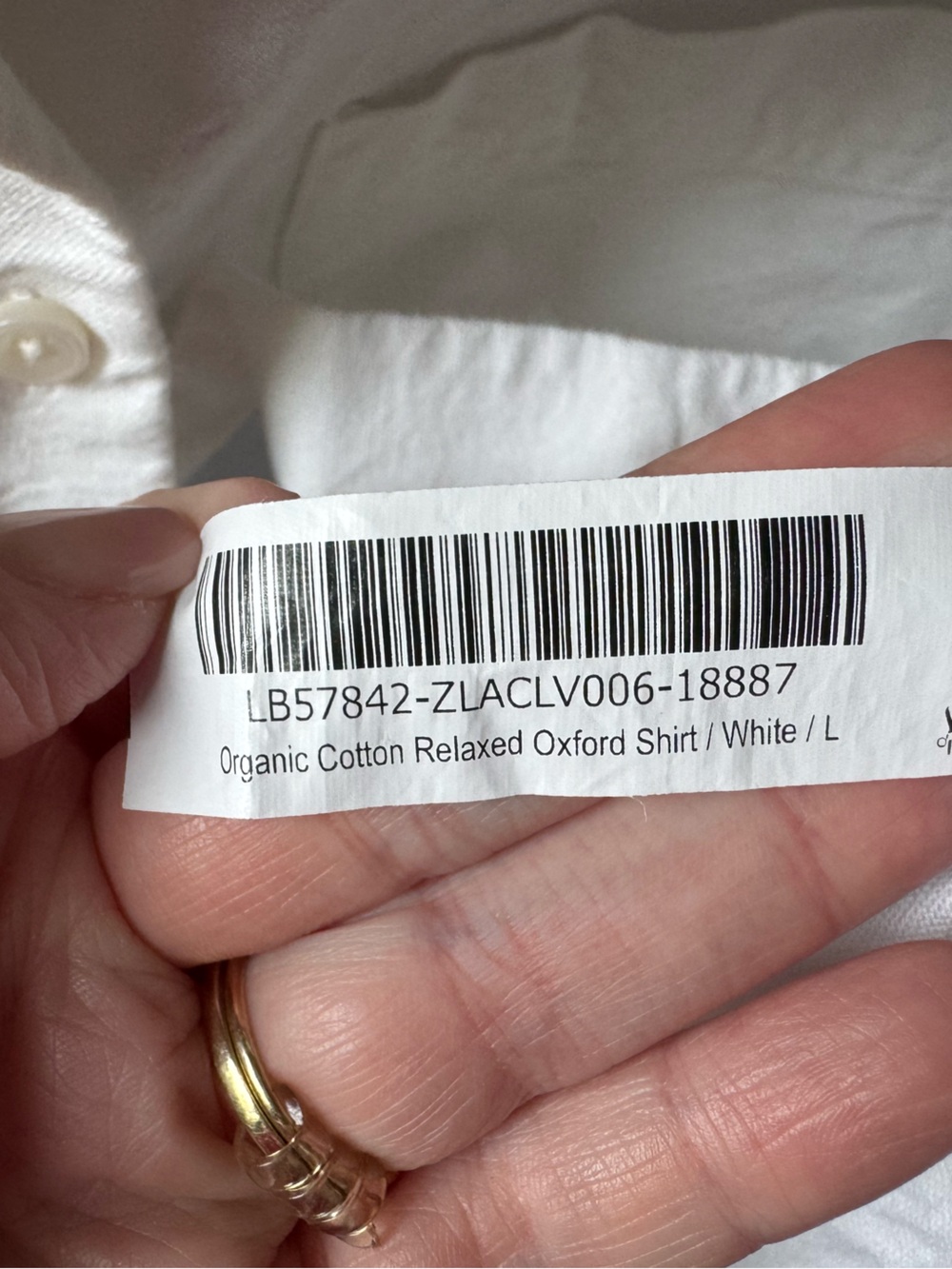 Quince 100% Organic Cotton Relaxed Oxford Shirt White Size Large - Picture 3 of 9